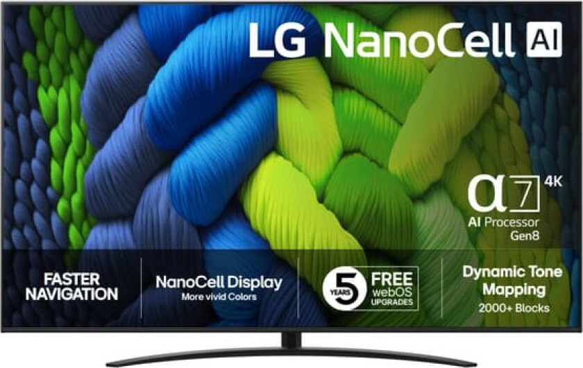 86" NANO 82 4K NanoCell TV (2025)