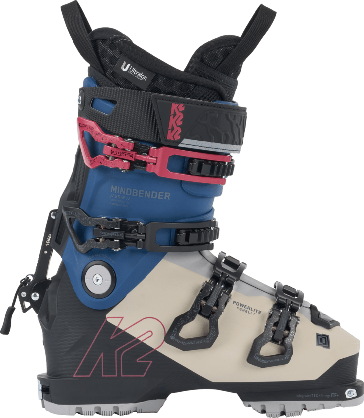 Hybrid Touring Boots Mindbender 95W 24/25, topptur-/frikjøringsstøvel dame Black/Blue/Beige