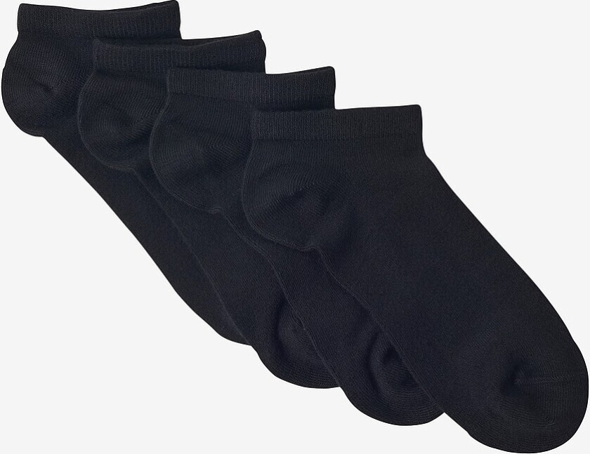 Ankelsokker 4-pack - Svart