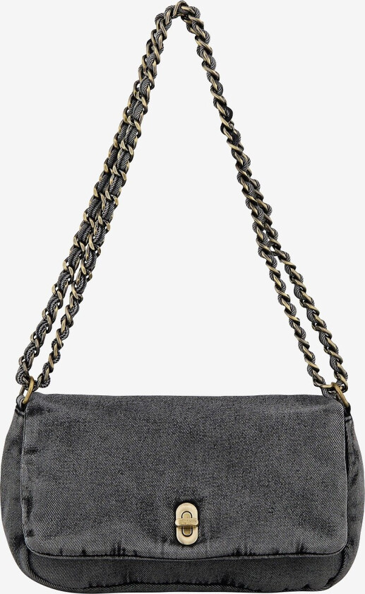 Skulerveske Washed Denima Hollis Bag - Grå