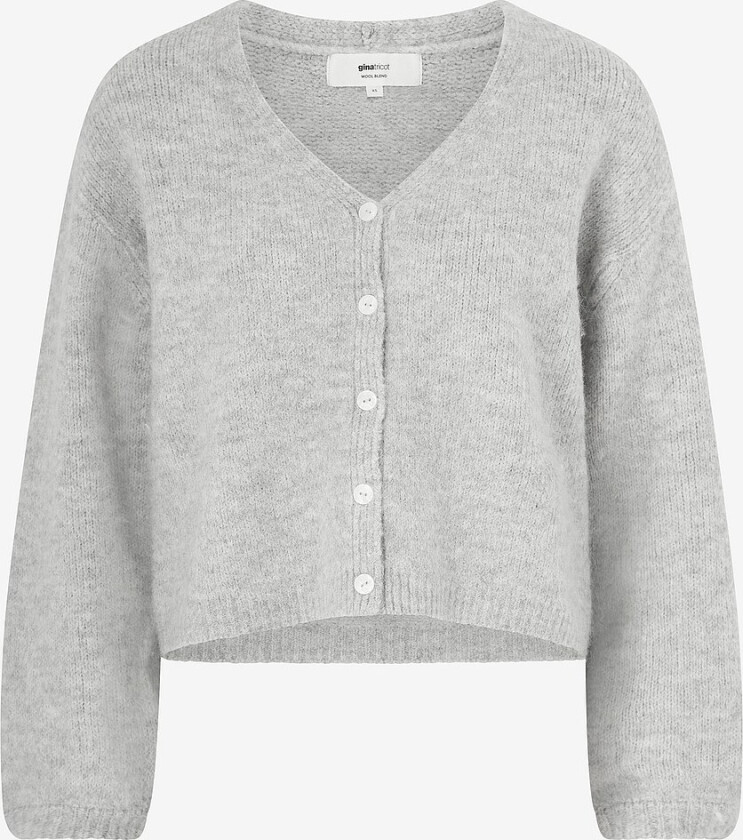Kardigan V-neck Knitted - Grå