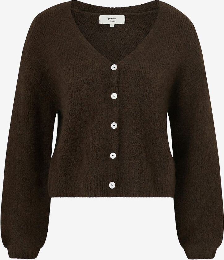 Kardigan V-neck Knitted - Brun