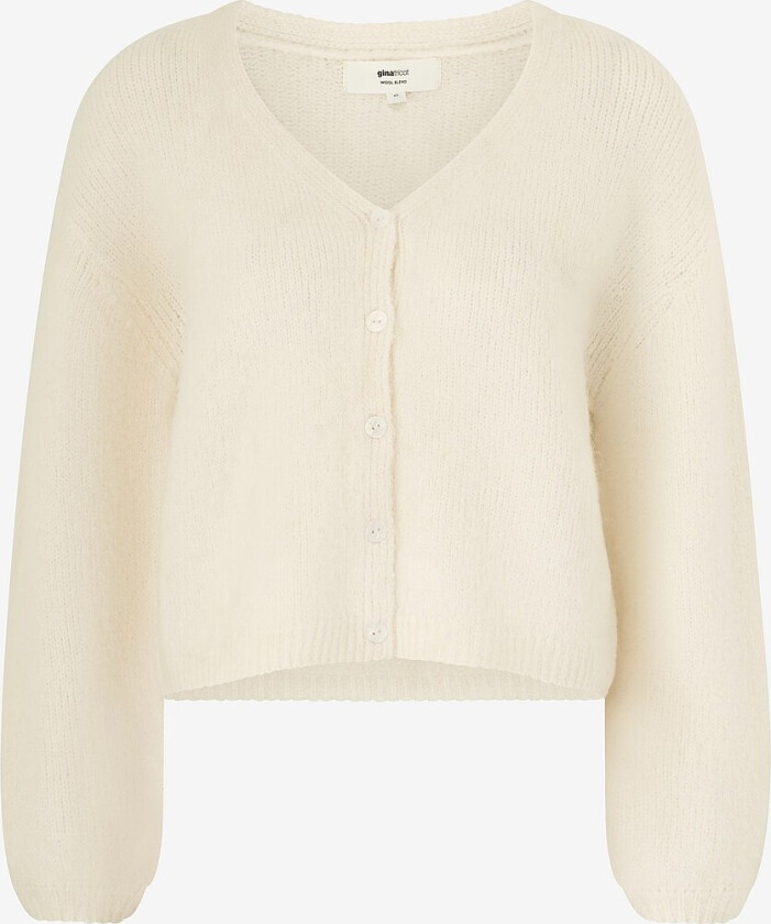 Kardigan V-neck Knitted - Natur