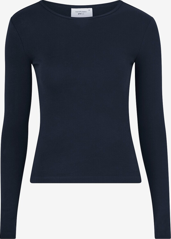 Topp Basic Long Sleeve Top - Blå