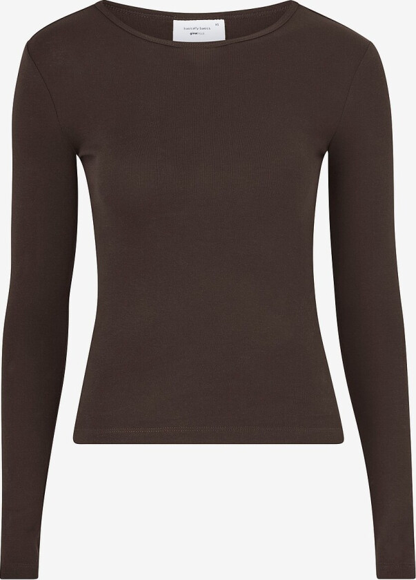 Topp Basic Long Sleeve Top - Brun