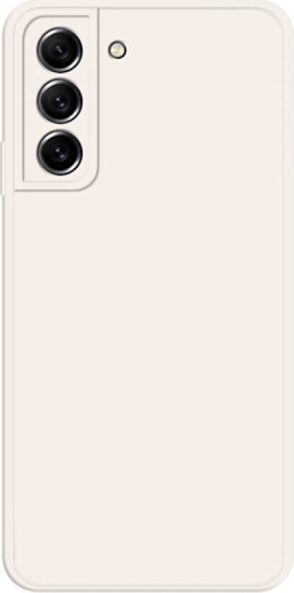 Avfaset gummiert anti-drop-deksel for Samsung Galaxy S21 FE - Beige