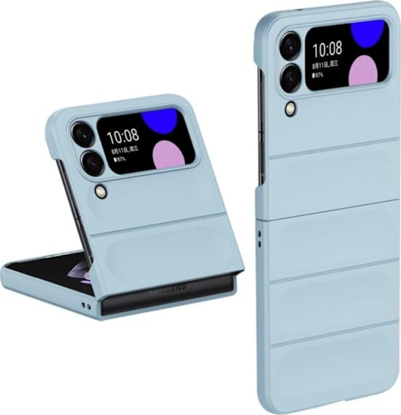 Deksel med mykt grep for Samsung Galaxy Z Flip4 - Himmelblå