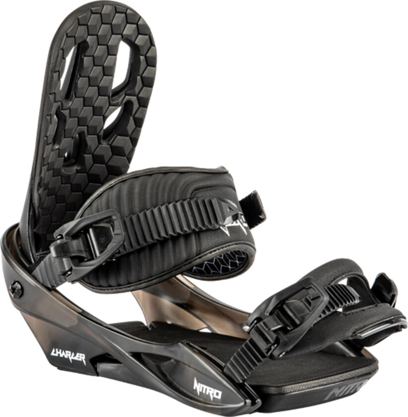 NITRO Snowboard Bindings Charger 22/23, snowboard junior BLACK