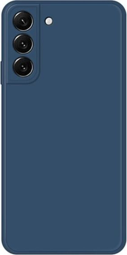 Avfaset gummiert anti-falldeksel for Samsung Galaxy S22 - Mørkeblå