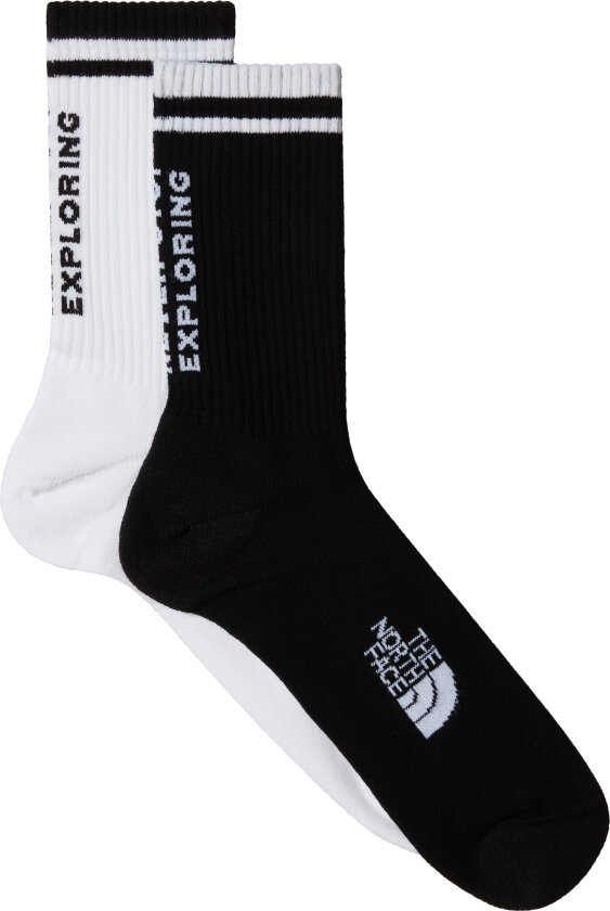 NSE Everyday Crew Sock - 2 Pack TNF Black/TNF White