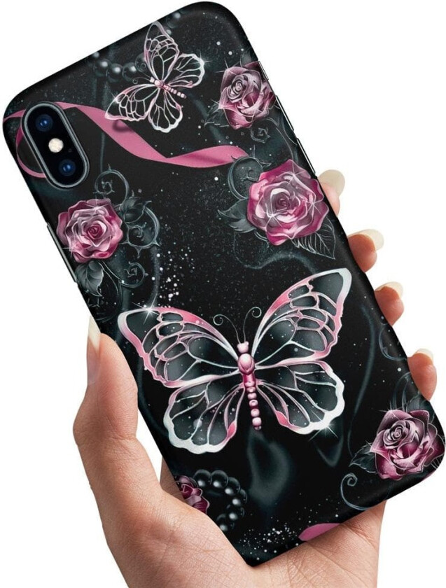iPhone XS Max - Deksel/Mobildeksel Sommerfugler