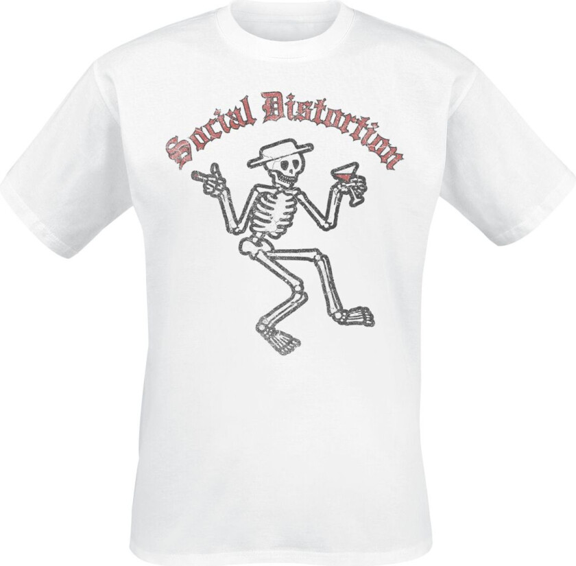 T-skjorte - Skelly Vintage - S til 3XL - Herrer - hvit