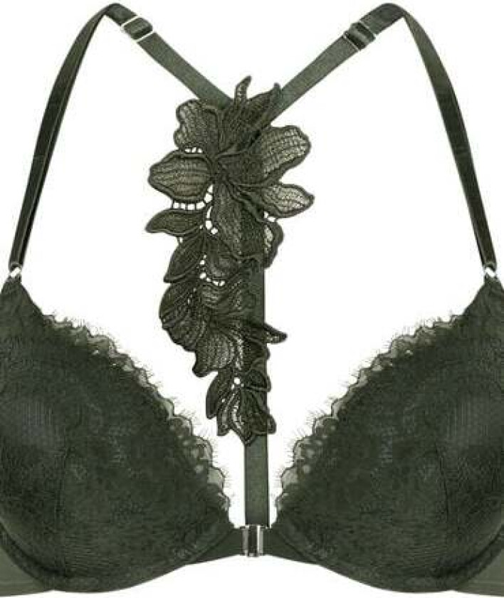 Amara polstret pushup-BH med bøyle Grønn