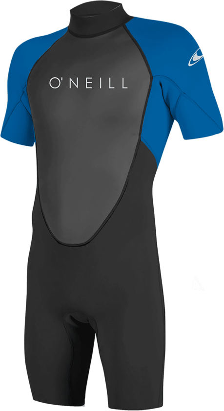 Reactor 2mm Back Zip Short Sleeve Spring, våtdrakt, herre BLACK/OCEAN