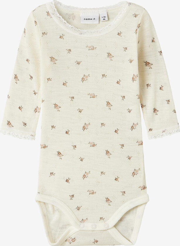 Bilde av Body nbfWang Wool Needle LS - Hvit