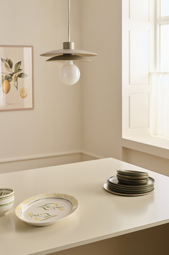 Taklampe Theo - Beige