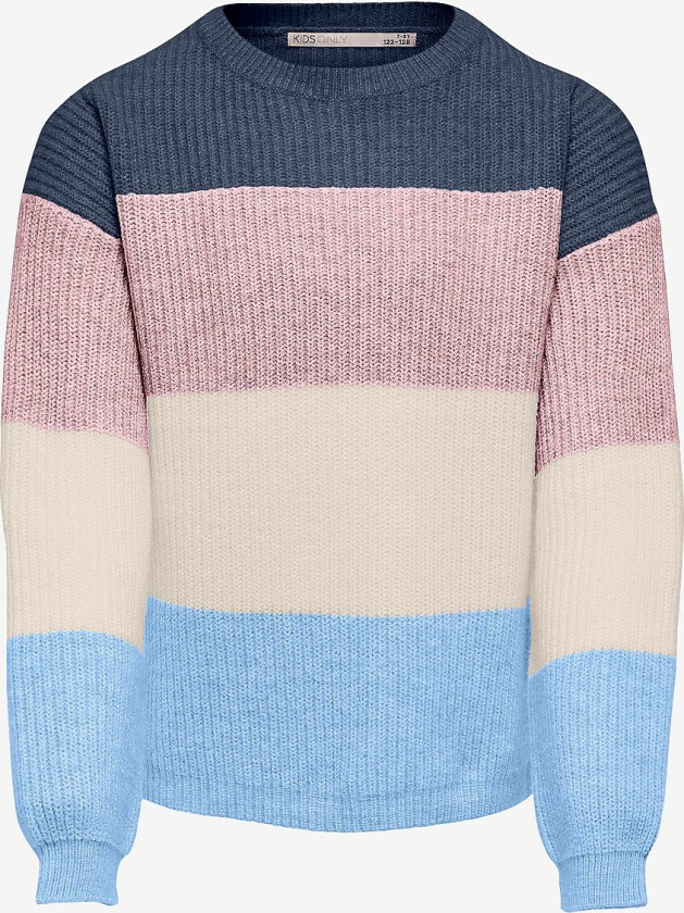 Genser konSandy L/S Stripe Pullover CP Knt - Blå