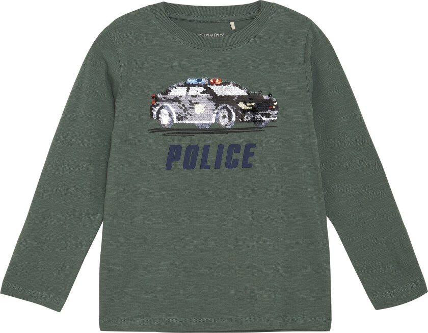 Langermet T-skjorte Dark Forest 104cm 104 cm mann