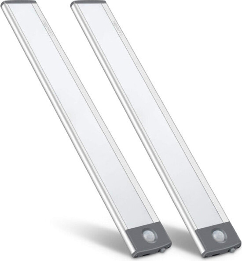 RY*LED-bevegelsessensorlampe, underbelysning, trådløs USB-oppladbar nattlampe for kjøkken, batteridrevet lampe, 54-LED garderobe, skap