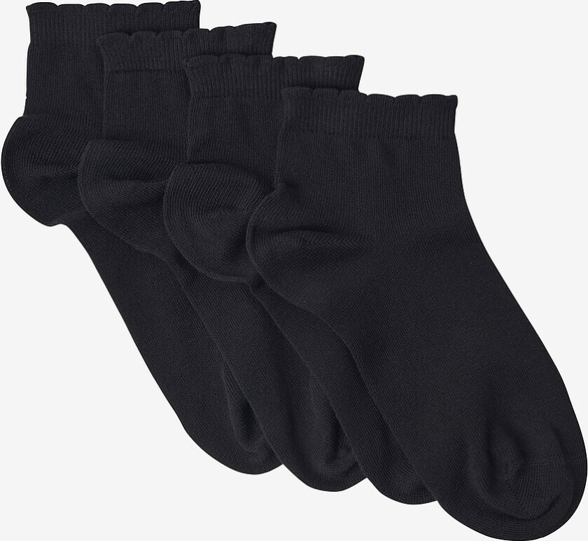 Ankelsokker 4-pack - Svart