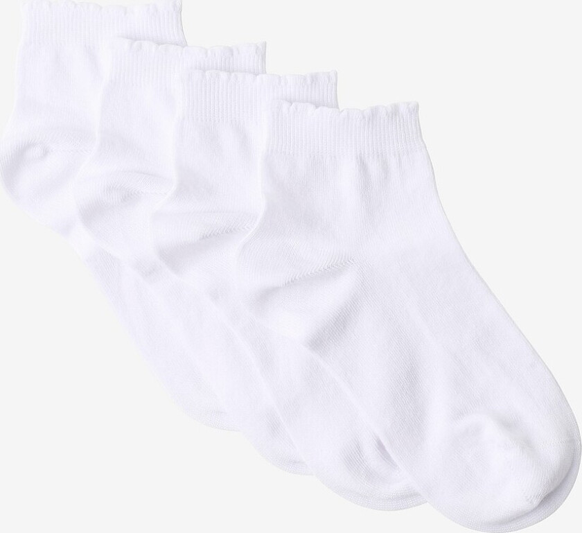 Ankelsokker 4-pack - Hvit