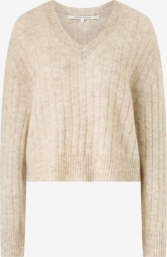 Pullover Brooky Knit V-neck - Beige