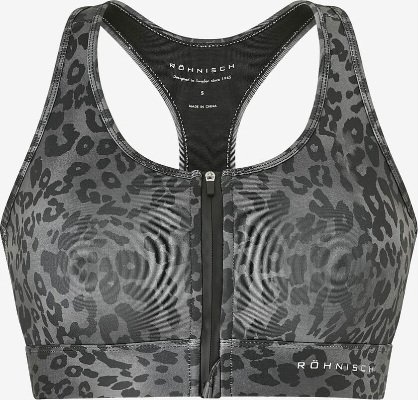 Sports-BH Essential Zip Sportsbra - Grå