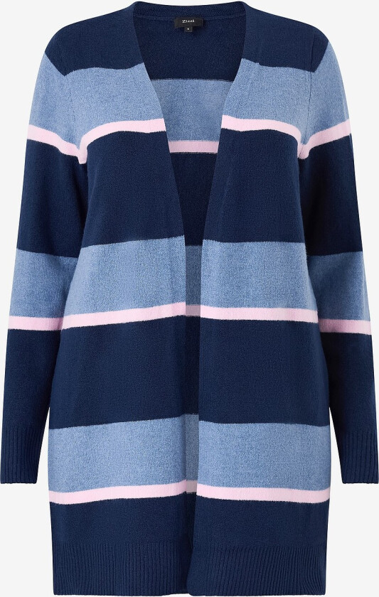 Kardigan caSunny Stripe L/S - Blå