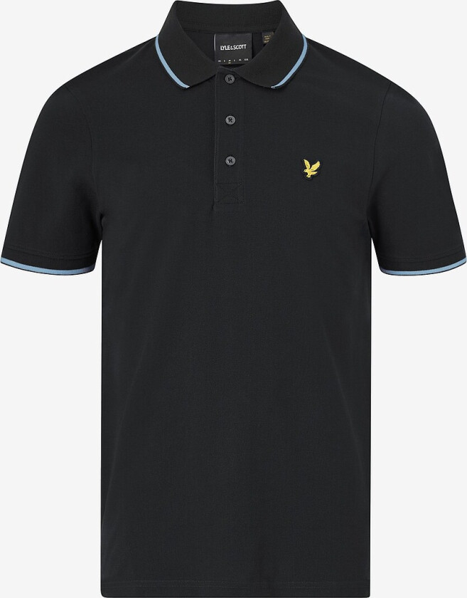 Piké Tipped Polo Shirt - Svart