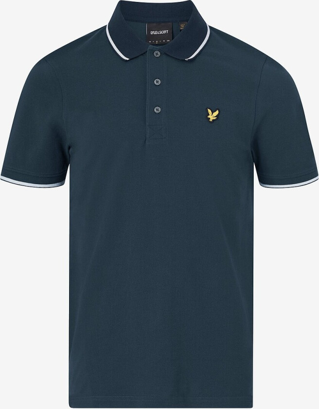 Piké Tipped Polo Shirt - Blå