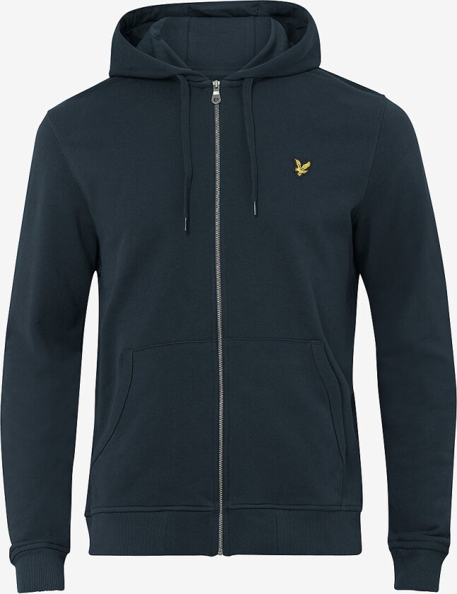 Hoodie Zip Through Hoodie - Blå