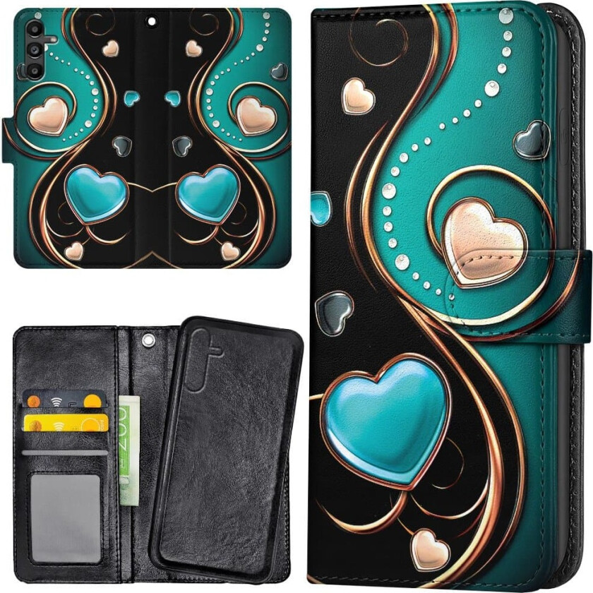 Samsung Galaxy A36 5G - Lommebok Deksel Hjerter