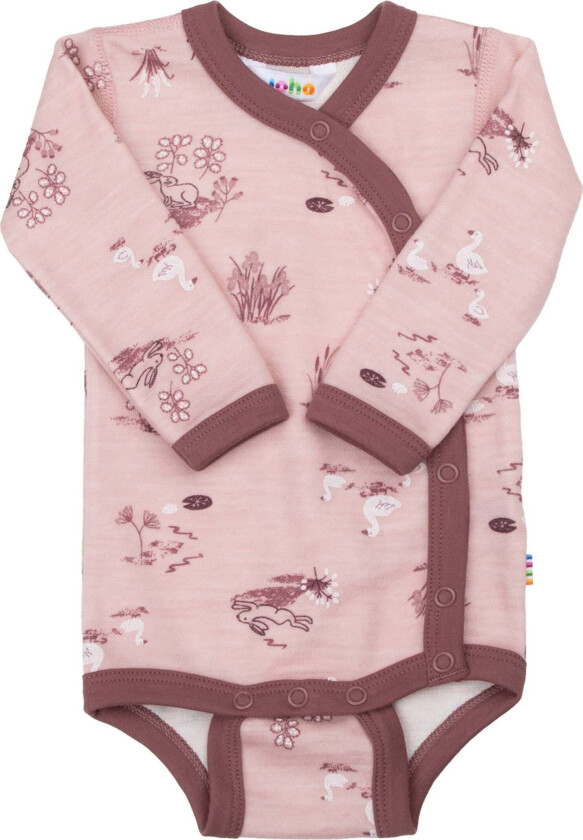Body Merinomix, Light Pink, 70, Babyklær - Bodys - Polyester,Bambus,Merinoull