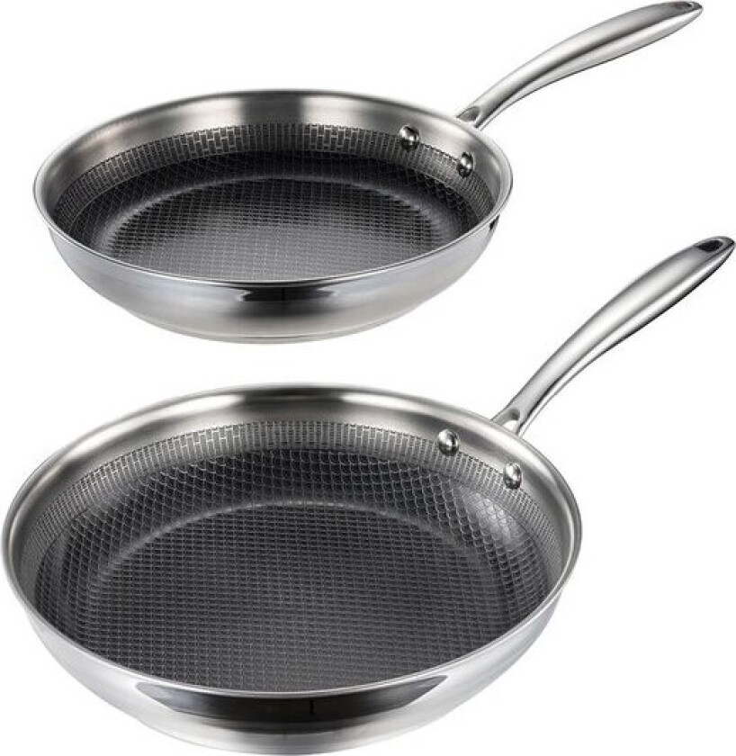 Optimal stekepannesett 2 stk 24+28 cm