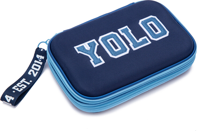 Pennal YOLO m/fyll blå