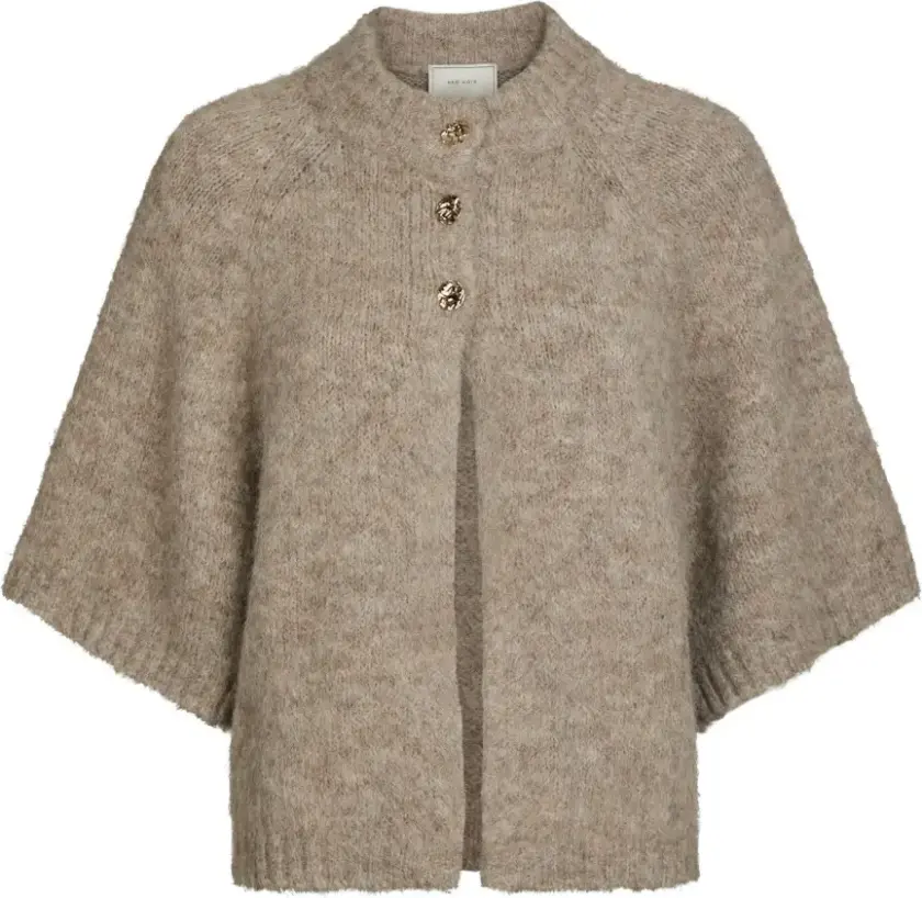 Dame, Strikkevarer, Beige, S
