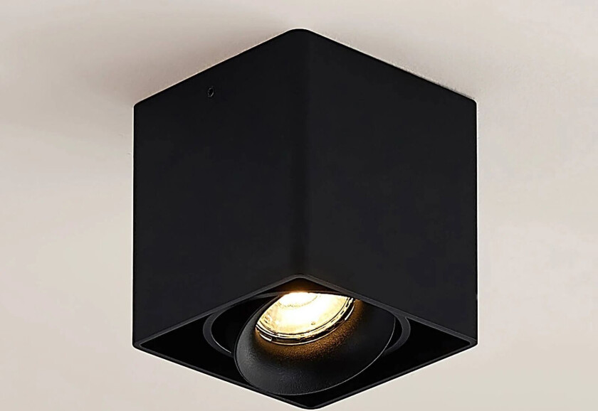 Kubika downlight, GU10, 1 lyskilde, svart