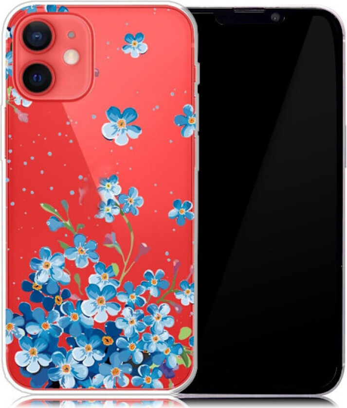Deco iPhone 13 deksel - Blå Blomster