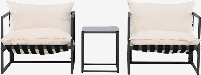 Messina Loungesett - Svart