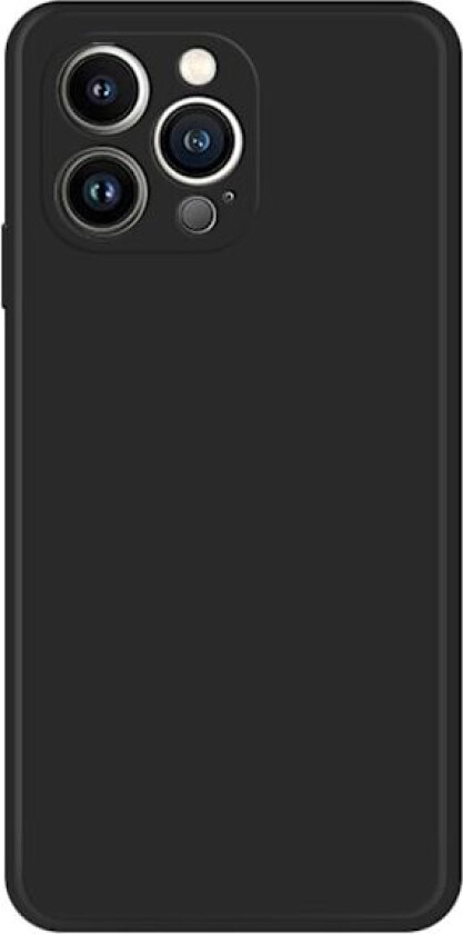 Skrått gummiert anti-falldeksel for iPhone 13 Pro Max - Svart