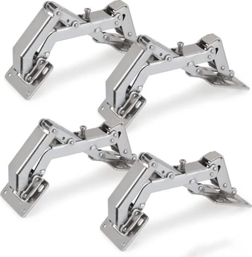 4 stk. Skapdørs hengsler Dørhengsel 170 Grader Skaphengsel Usynlig Hengsel for Kjøkkenskap Bred Vinkel Dørhengsel 4p