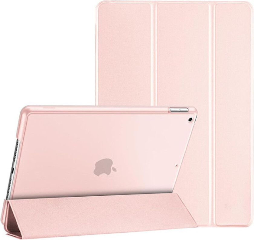 iPad 9./8./7. generasjon 10,2-tommers deksel 2021 2020 2019, slankt lett beskyttelsesdeksel Smart Cover – lys rosa