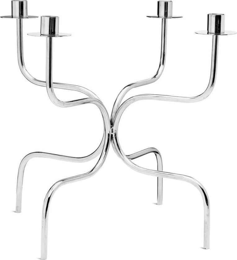 Lysestake candelabra quartet Nikkelbelagt messing