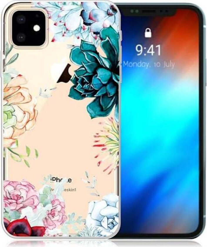Deco iPhone 11 deksel - Vakre blomster