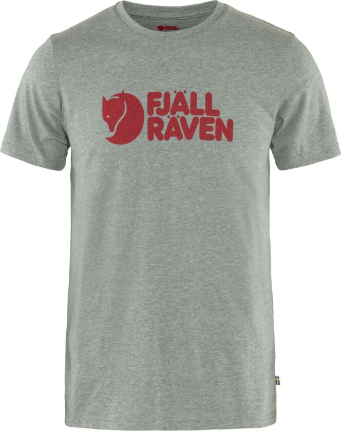 FJÄLLRÄVEN LOGO T-SHIRT M GREY MELANGE