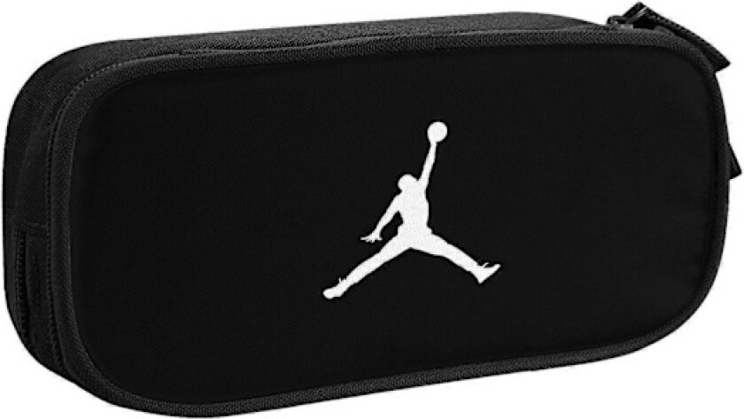 s78 Michael Jordan Penal for kontor og skole - Oxford-stoff med glidelås, 5 pennplasser og 80 nettinglommer (tilpasset logo) p78