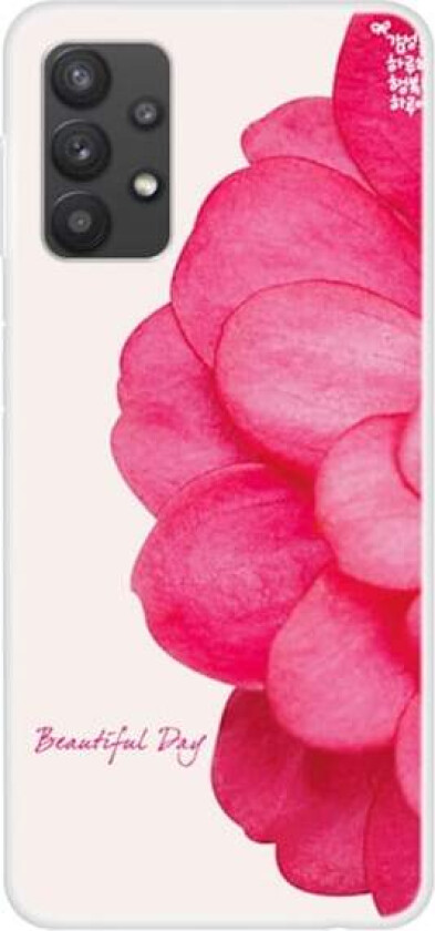 Deco Samsung Galaxy A32 deksel - Rosa Blomst
