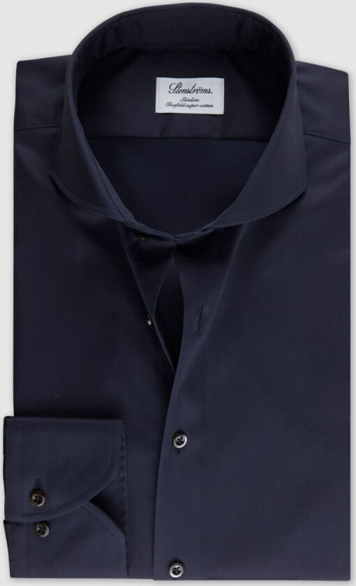 SLIMLINE TWILL SKJORTE Marine, 38