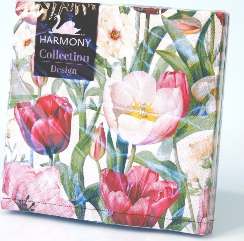 SERVIETTER 20-PK 33X33CM TULIPANER