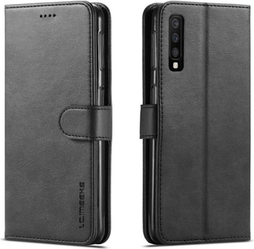 LC IMEEKE Samsung Galaxy A7 beskyttelses deksel av syntetisk skinn - svart